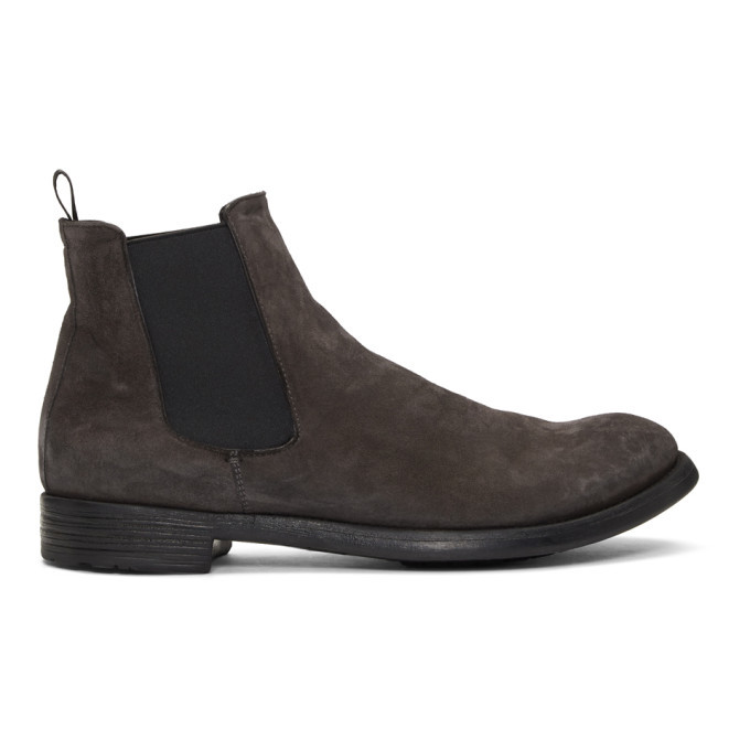 Officine Creative Grey Hive 007 Chelsea Boots Officine Creative