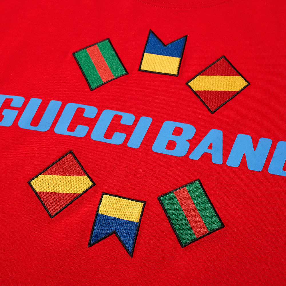 Gucci Band Flag Logo Tee Gucci