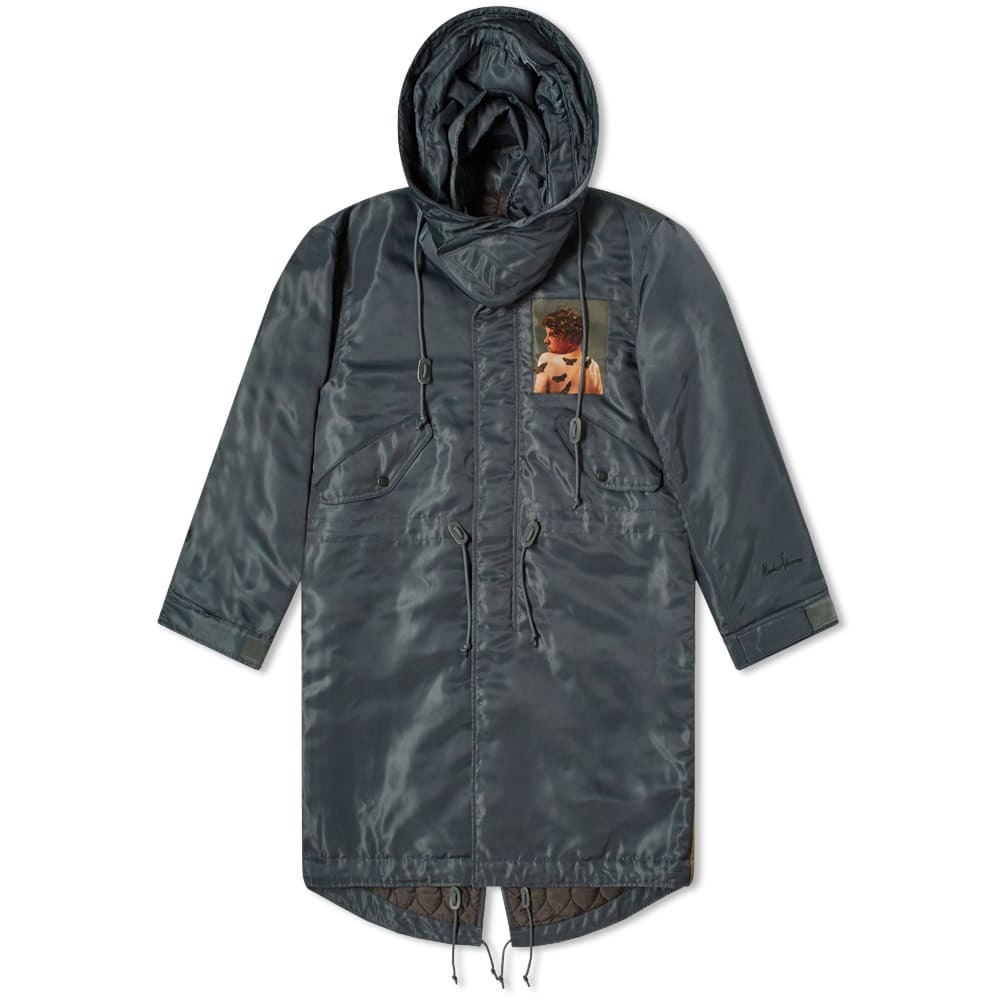 Undercover Undercoverism Oversized Parka Jacket With Face Print