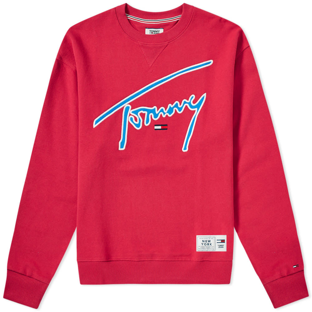 tommy jeans signature crew sweat