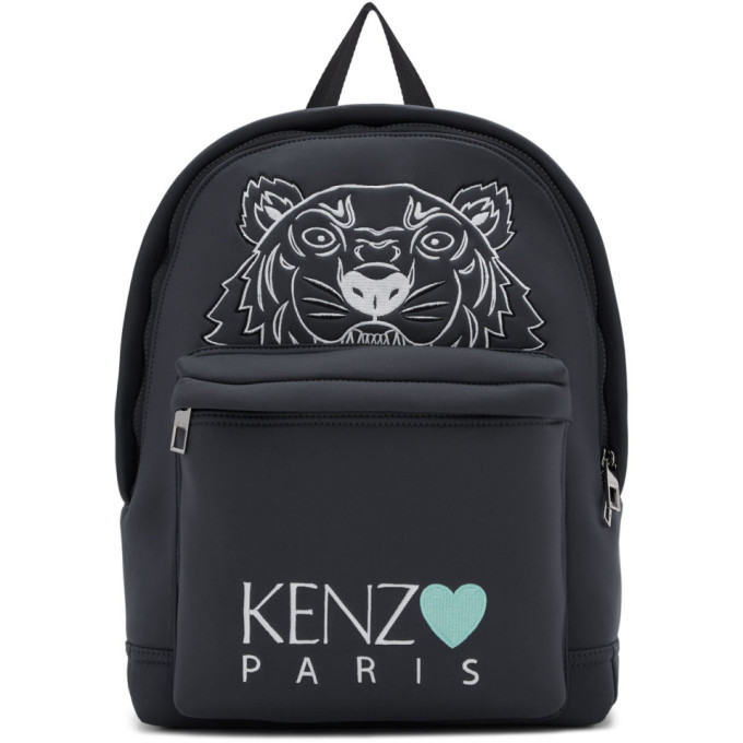 Kenzo Grey Limited Edition Tiger Backpack Kenzo