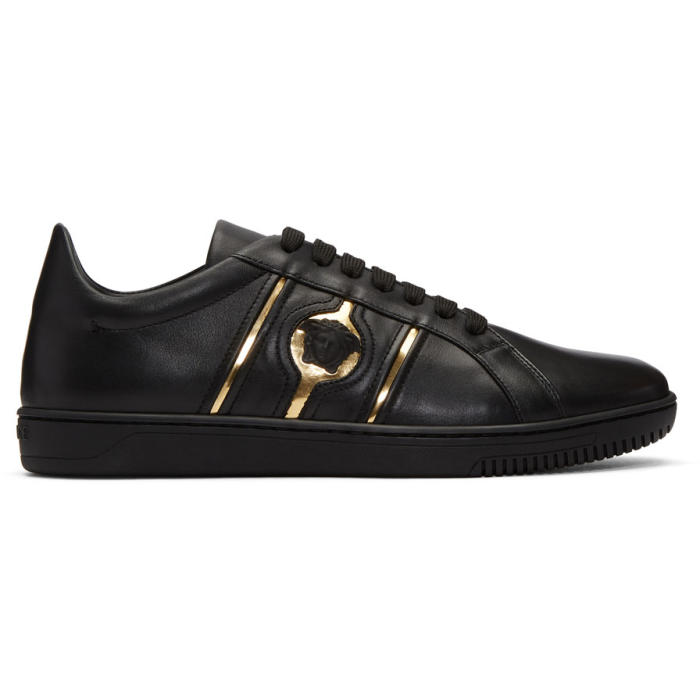 Versace Black Medusa Head Sneakers Versace