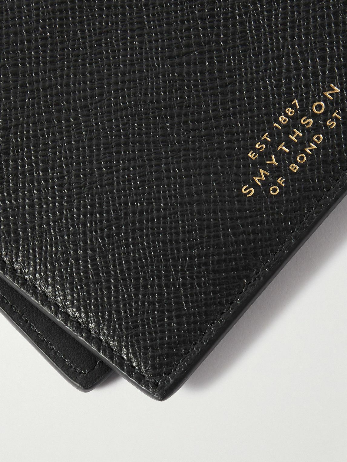 Smythson Panama CrossGrain Leather Billfold Wallet Smythson