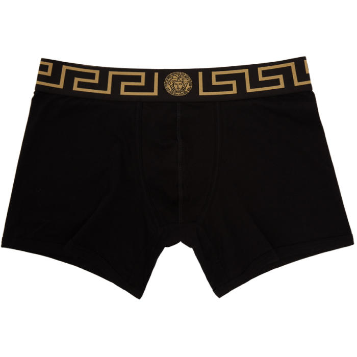 Versace Underwear Black Medusa Boxer Briefs Versace Underwear