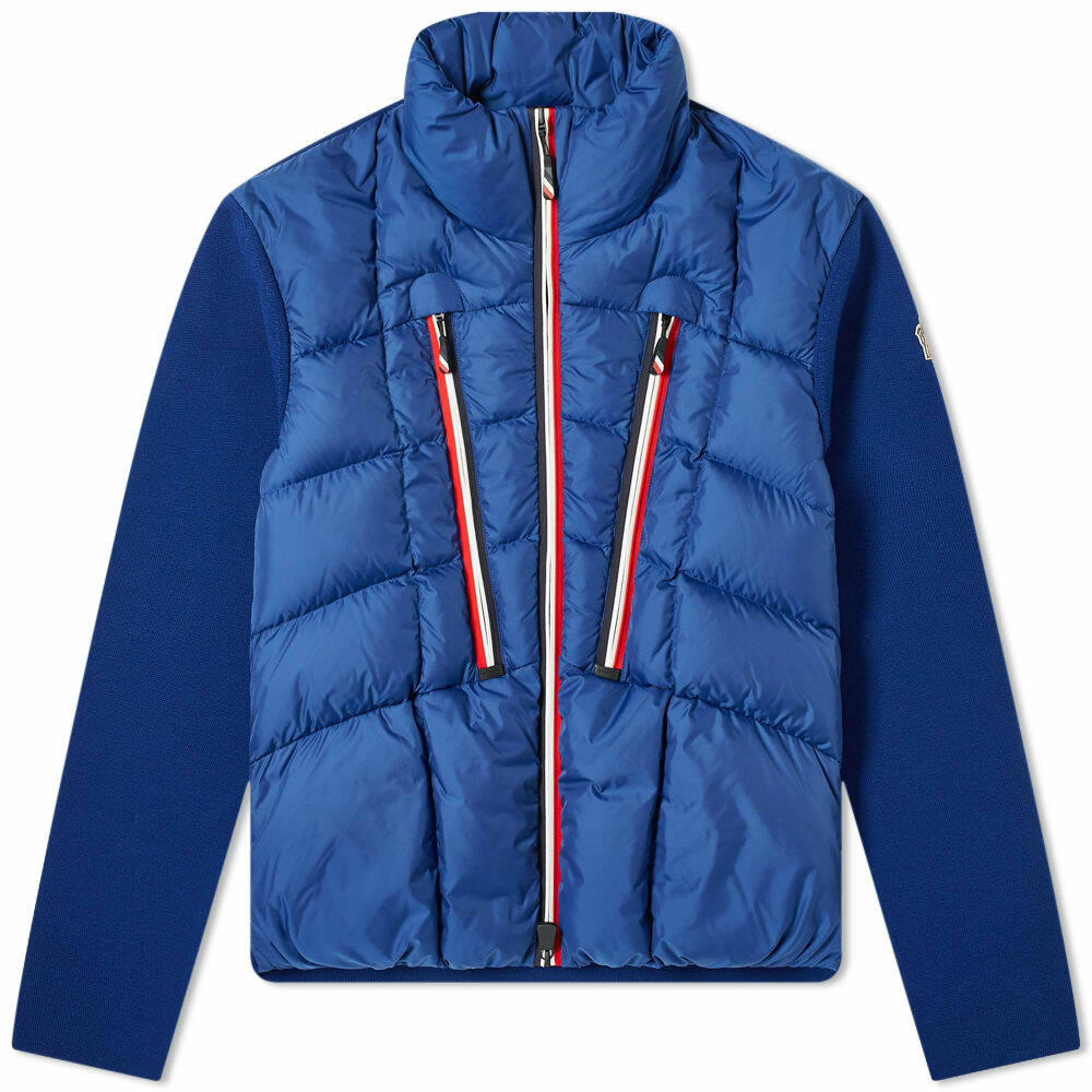 Moncler Grenoble Men's Maglione Knitted Arm Down Jacket in Blue Moncler ...