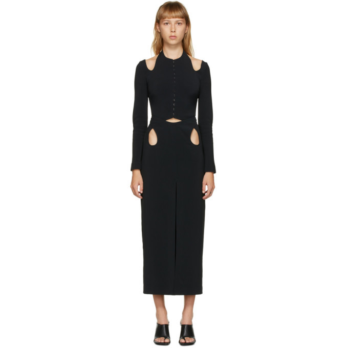 Dion Lee Black Double Loop Dress Dion Lee