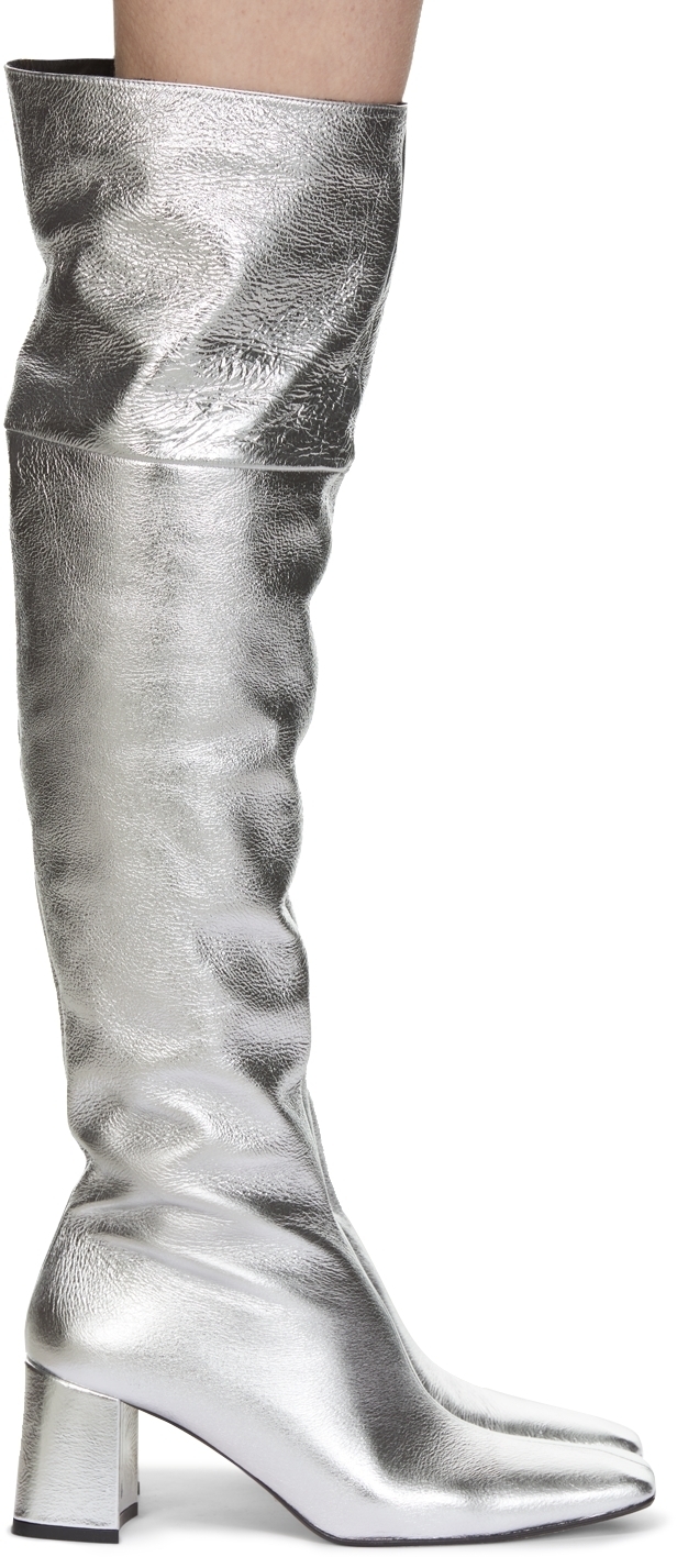 Miista Silver Gogi Tall Boots