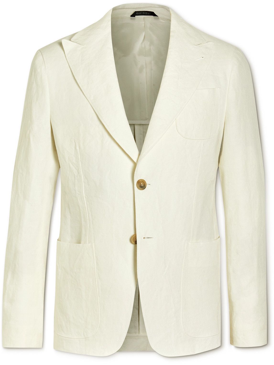 Giorgio Armani - Upton Linen Suit Jacket - Neutrals Giorgio Armani
