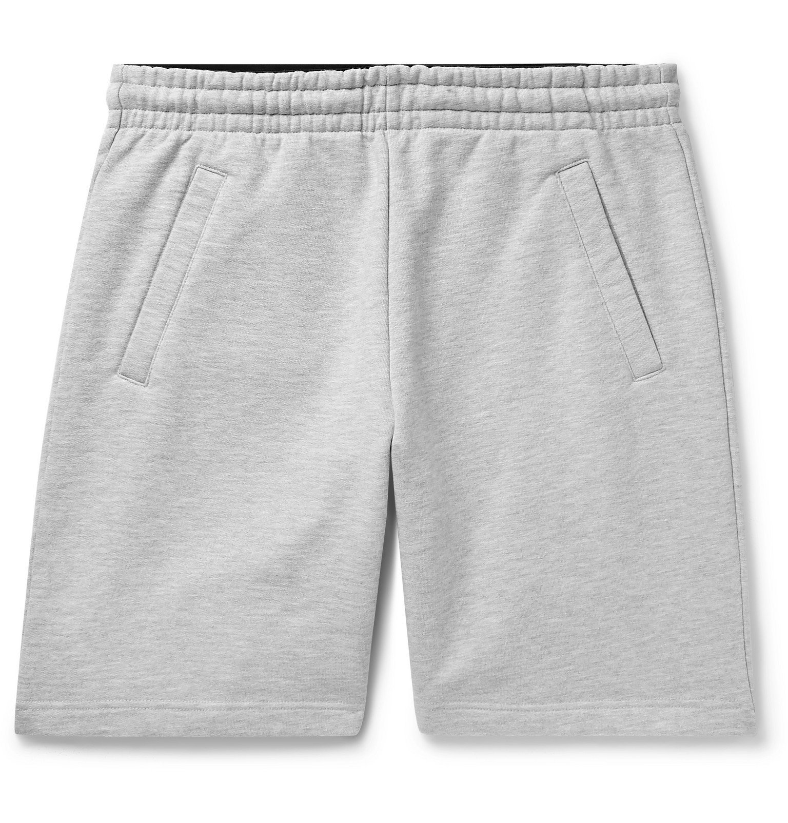 slim fit fleece shorts