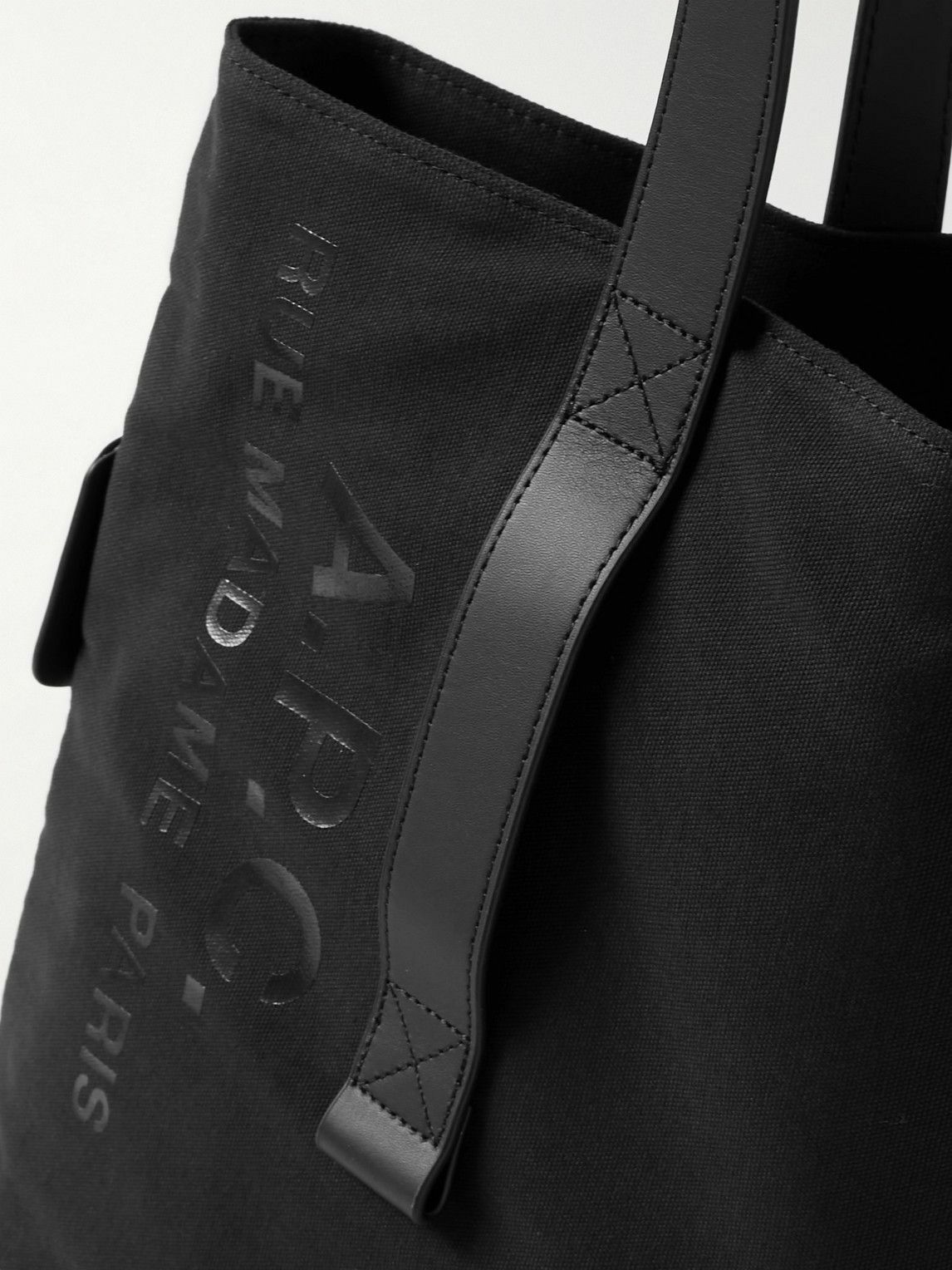 A.P.C. LeatherTrimmed LogoPrint CottonCanvas Tote Bag A.P.C.