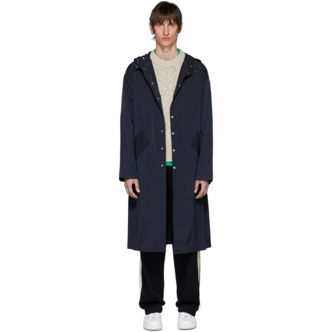 Kenzo Navy Kenzo Kanji Hooded Raincoat Kenzo