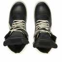 Rick Owens Men's Geobasket Sneakers in Black/White