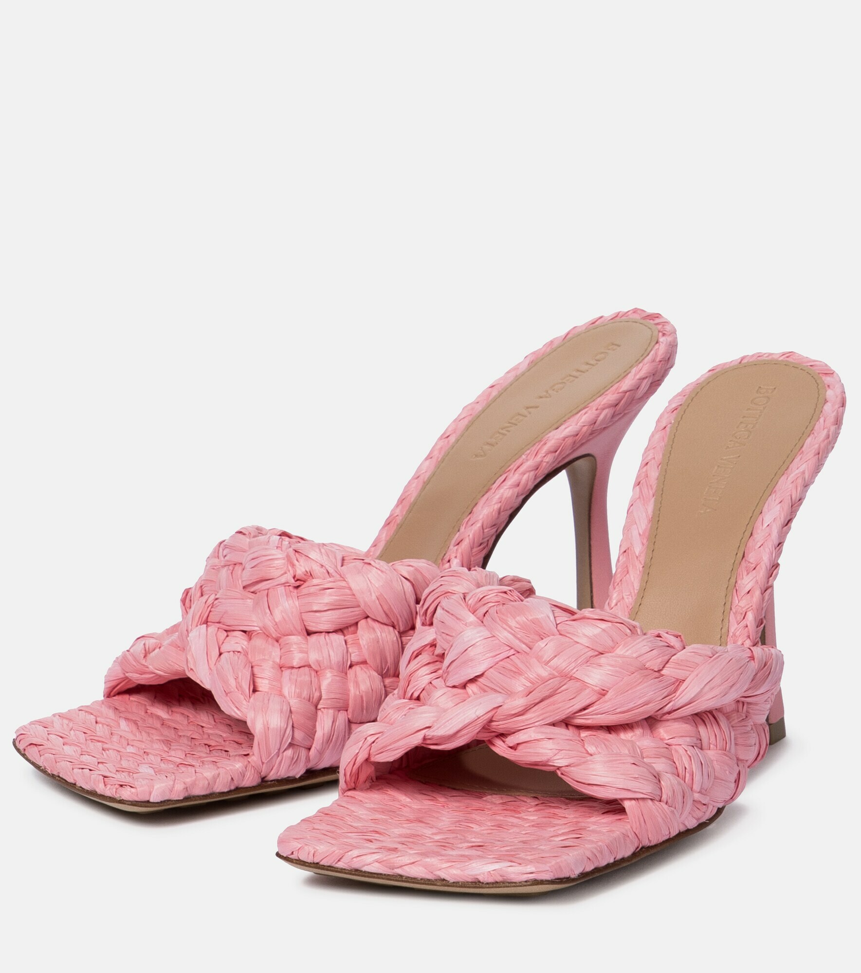 Bottega Veneta - Stretch raffia sandals Bottega Veneta