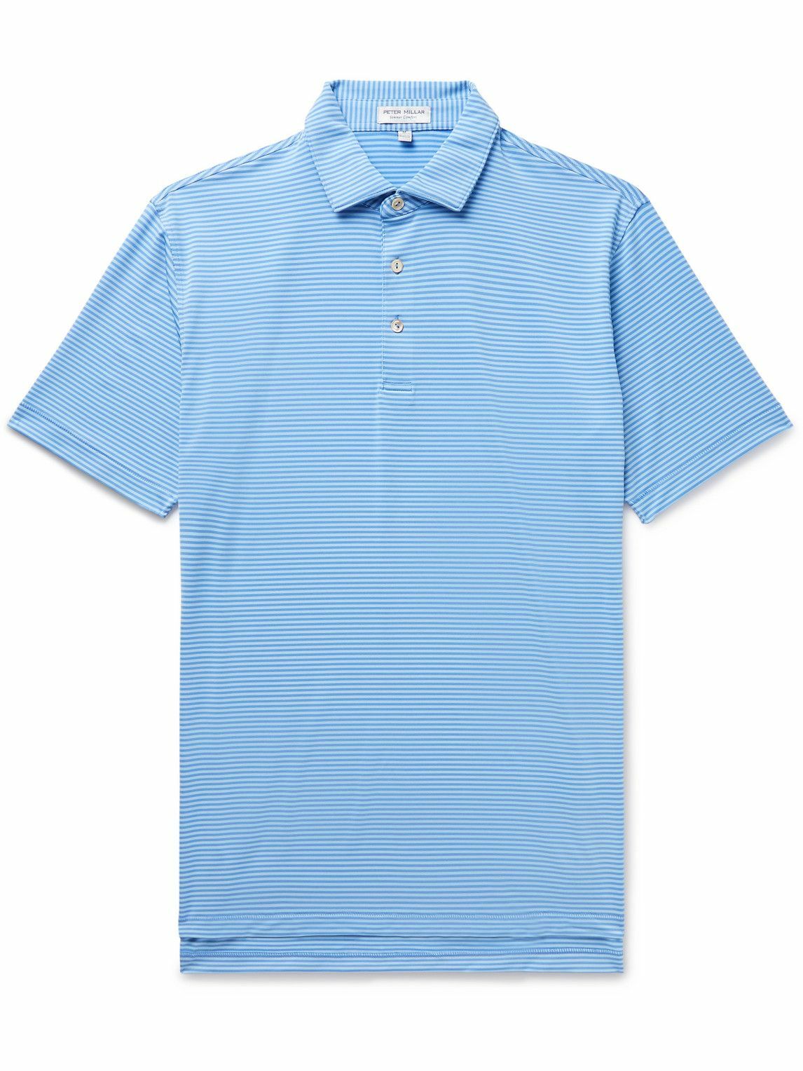 Peter Millar - Hales Performance Striped Tech-Jersey Golf Polo Shirt ...
