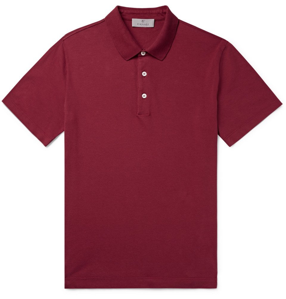 claret polo shirt