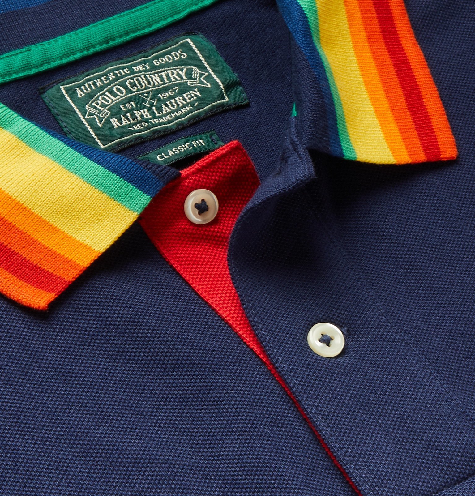 Polo Ralph Lauren - Polo Sportsman Logo-Appliquéd Stripe-Trimmed  Cotton-Piqué Polo Shirt - Blue Polo Ralph Lauren