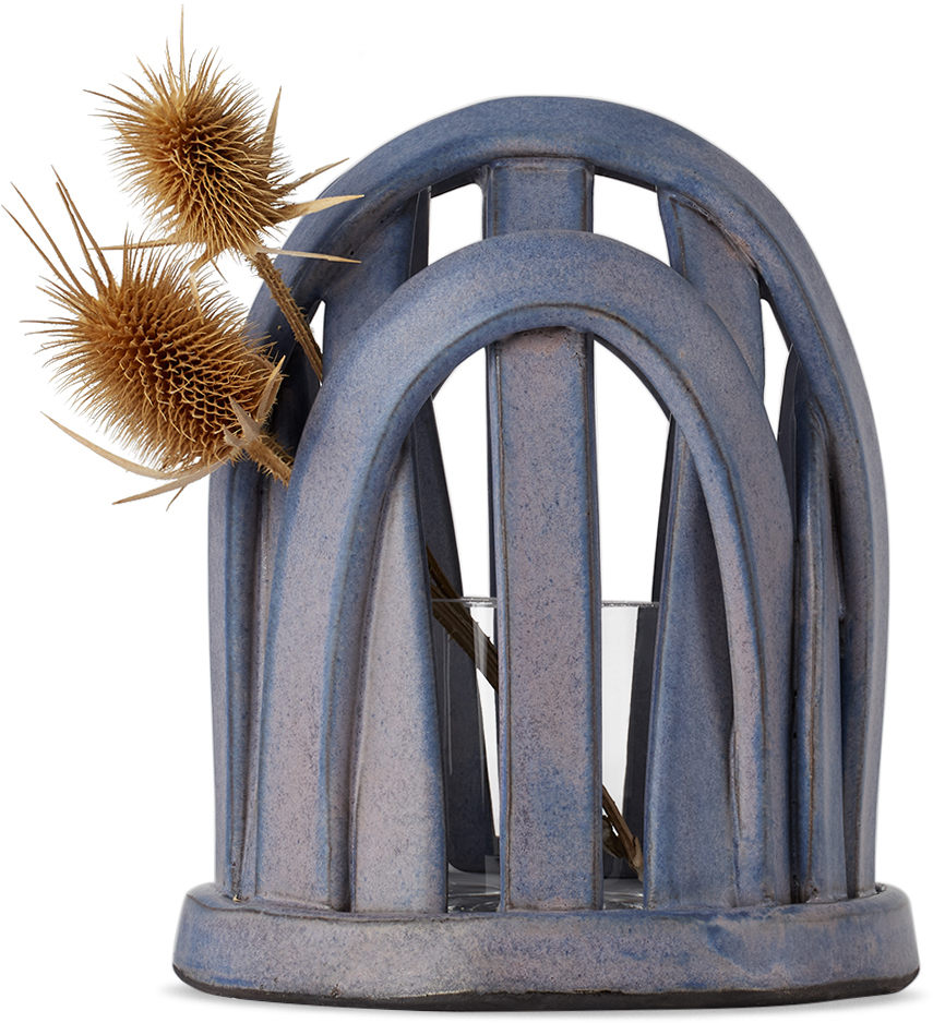 SKINNY SSENSE Exclusive Purple Ikebana Cage Vase