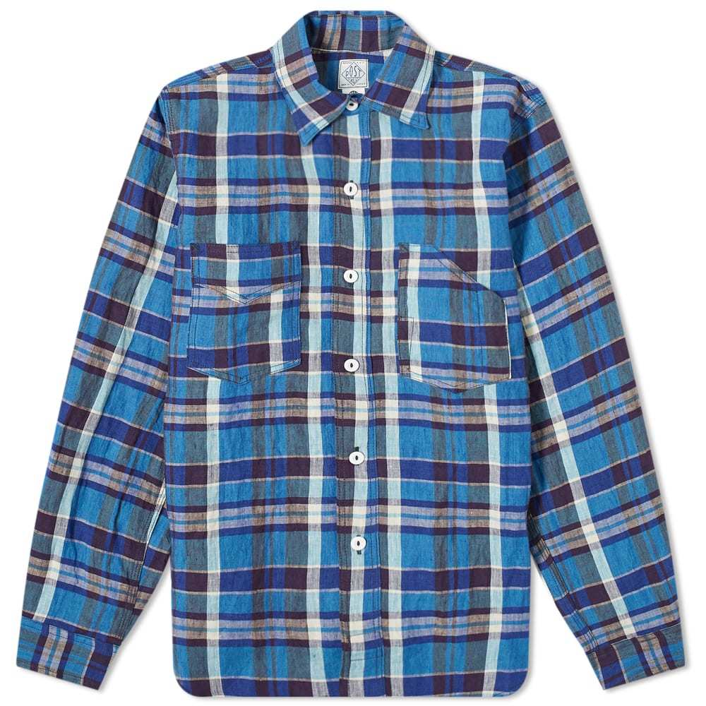 Post Overalls Linen Plain Shirt Post Overalls