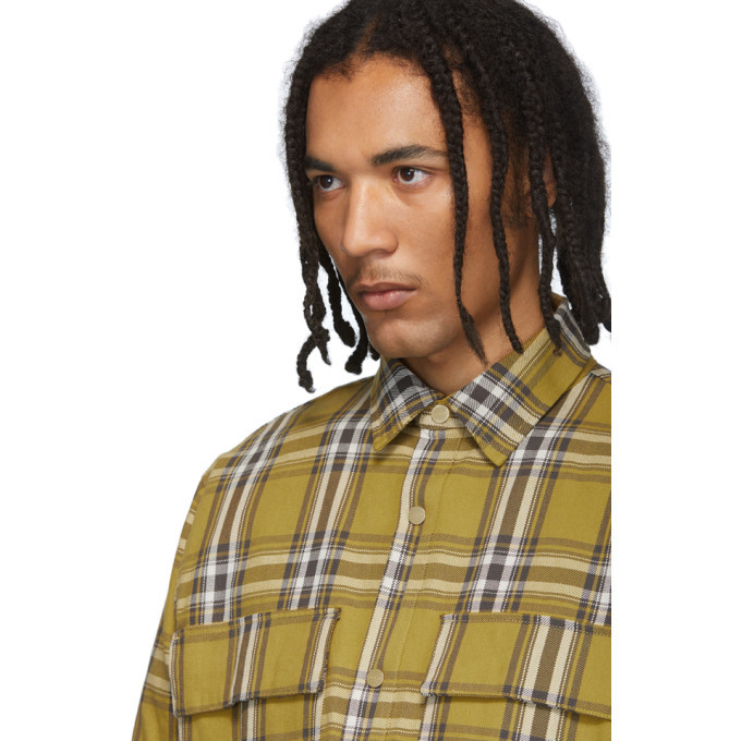 yellow flannel coat