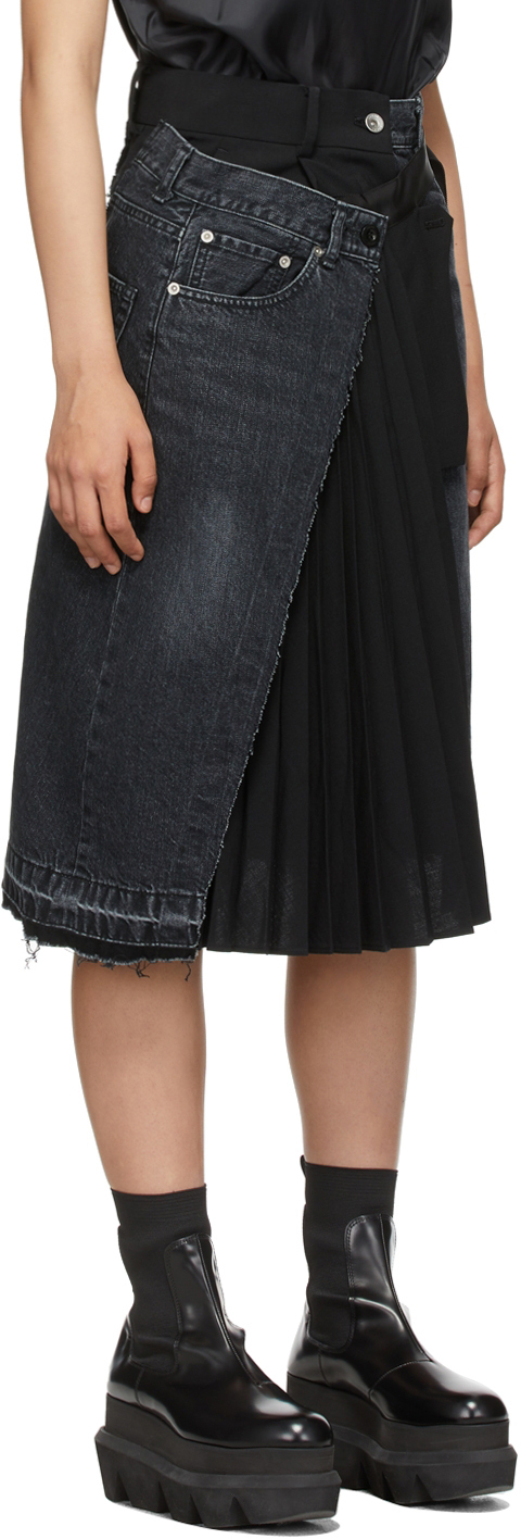 sacai suiting skirt