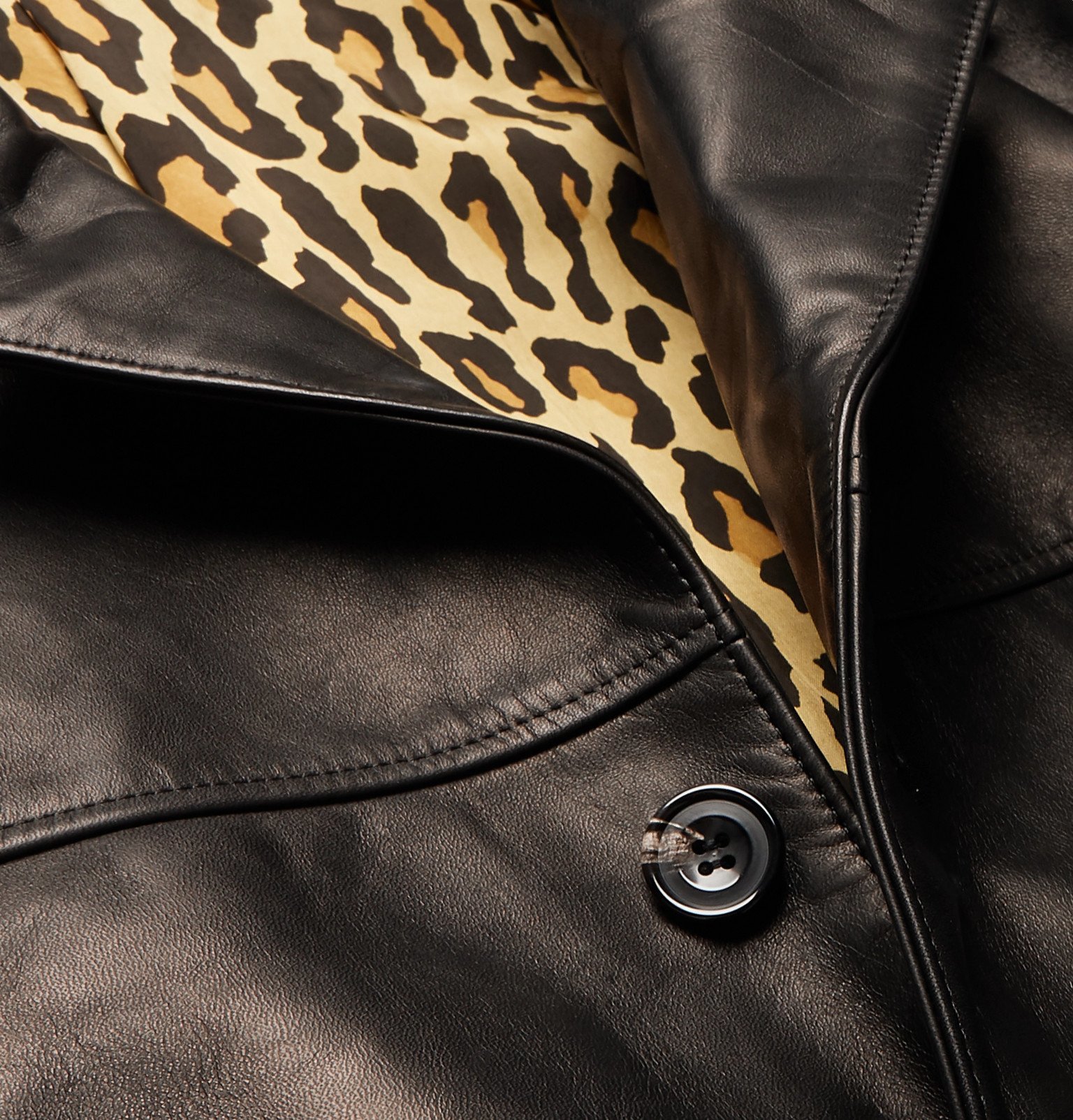 Wacko Maria - Leather Jacket - Black Wacko Maria