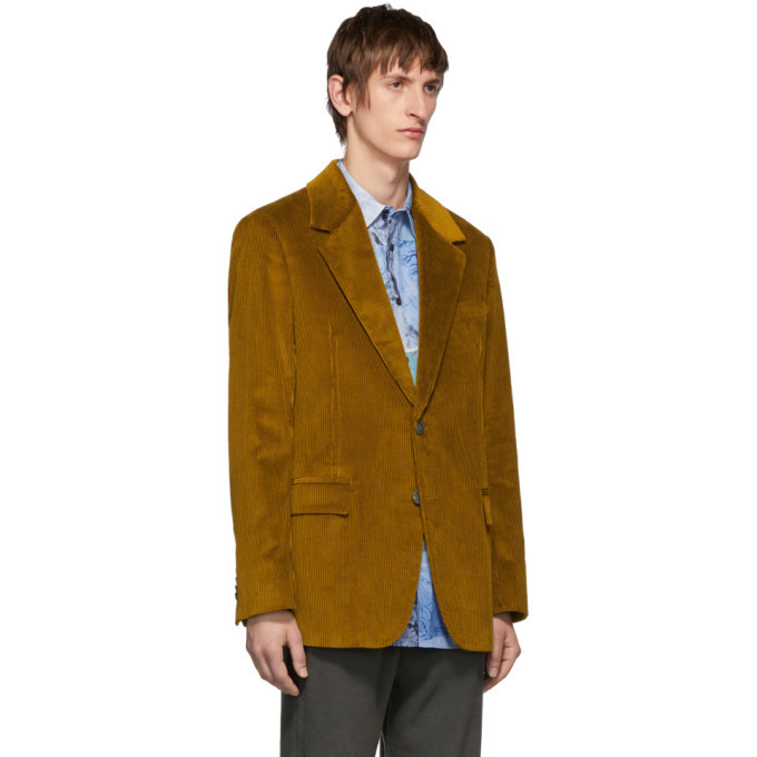 Yellow Corduroy Suit Blazer Acne Studios