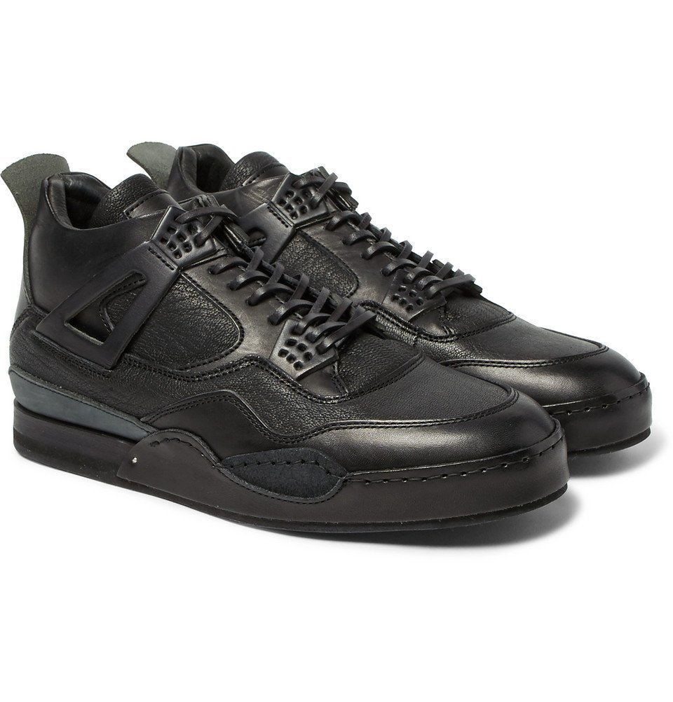 Hender Scheme - MIP-10 Nubuck-Trimmed Leather Sneakers - Men - Black ...