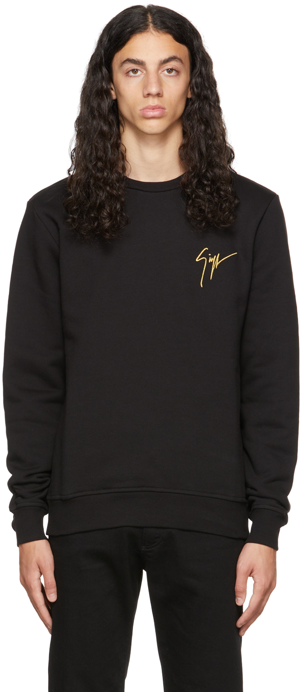 Giuseppe Zanotti Black Lr-10 Sweatshirt 