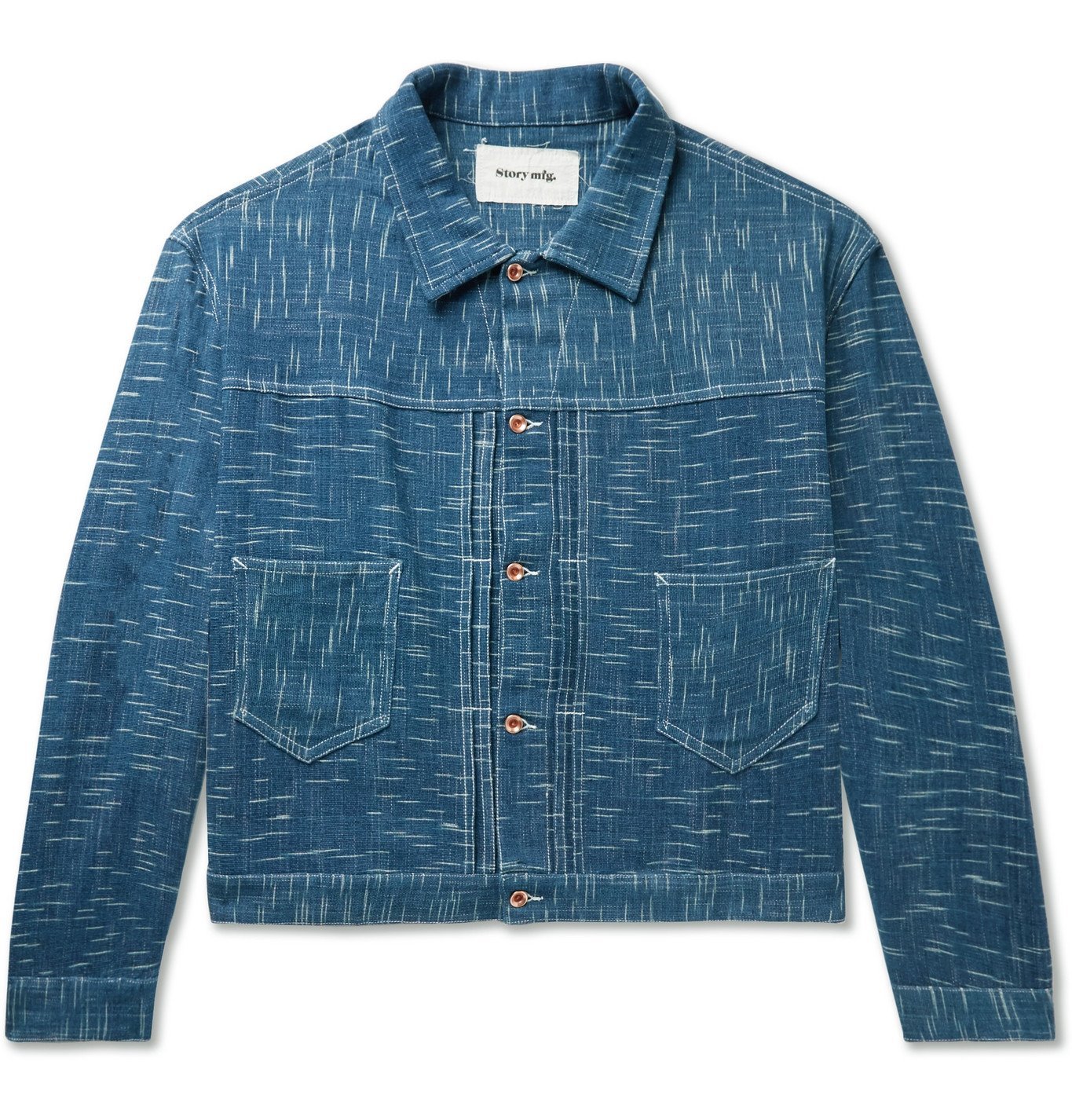 Story Mfg. - Sundae Indigo-Dyed Organic Denim Jacket - Blue Story Mfg.