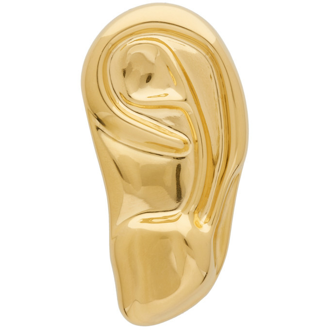 Gucci Gold Left Ear Single Clip-On Earring Gucci