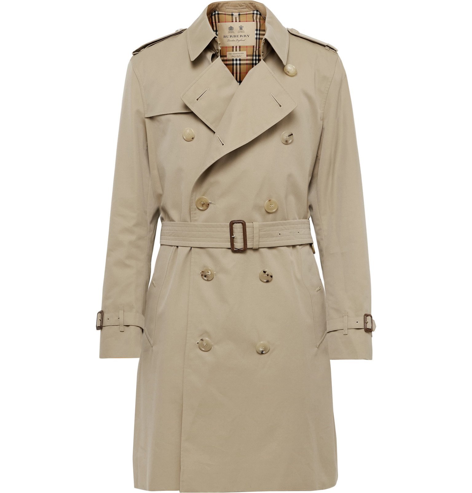 Burberry - Kensington Cotton-Gabardine Trench Coat - Neutrals Burberry