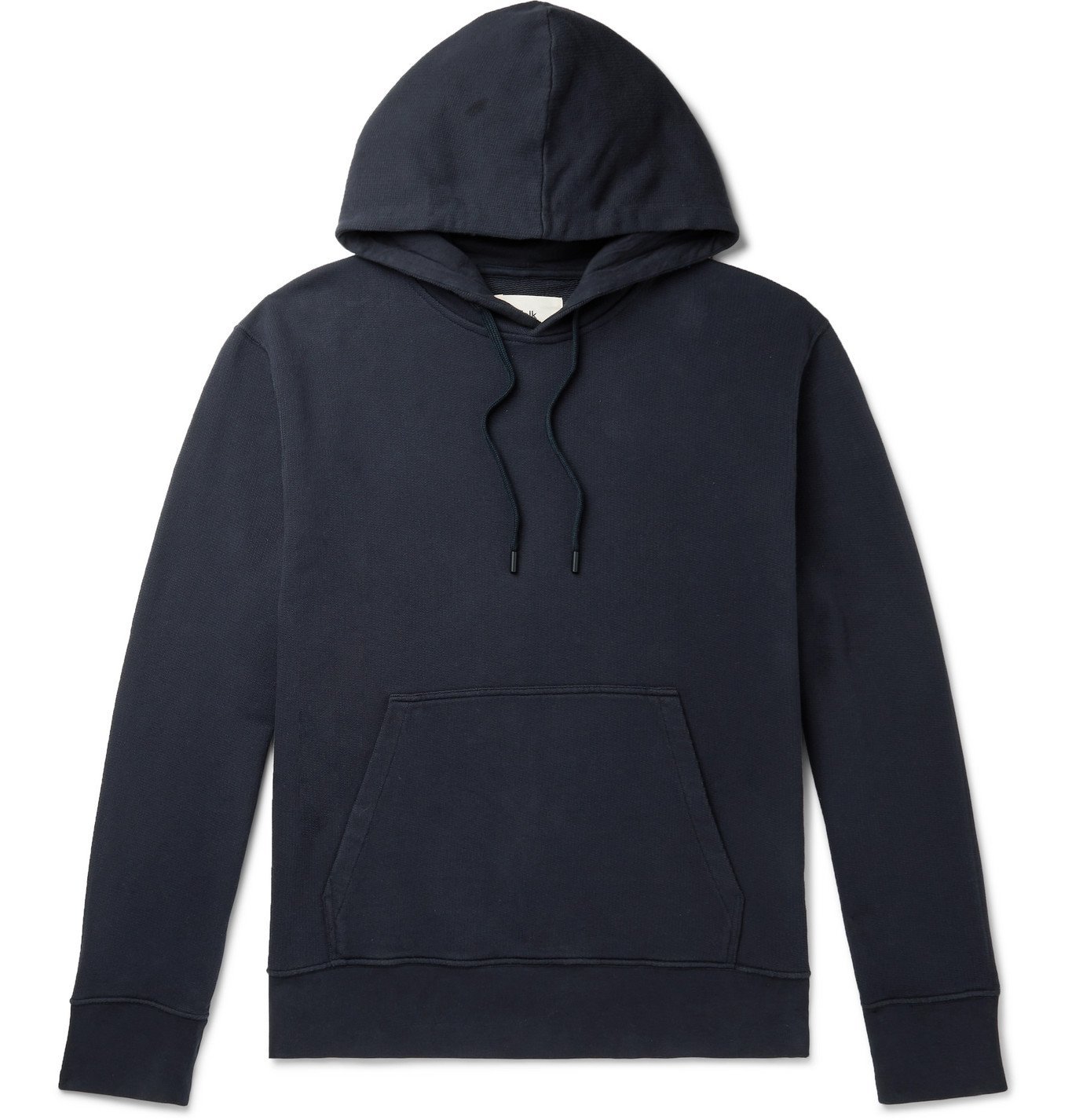 Folk - Garment-Dyed Loopback Cotton-Jersey Hoodie - Blue Folk