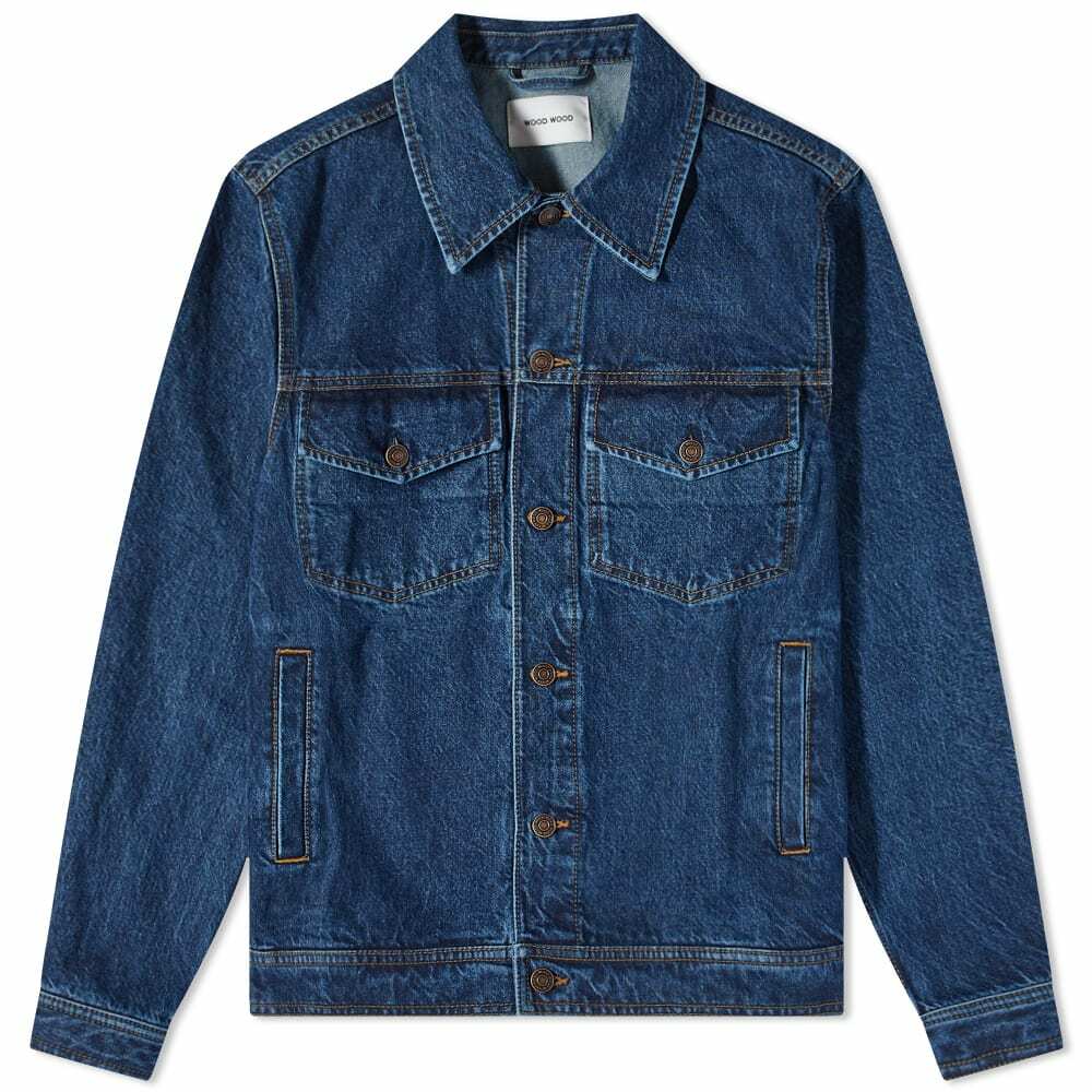 Wood Wood Men's Ivan Denim Jacket in Light Rinse Wood Wood