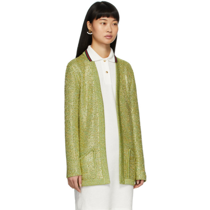 gucci crystal cardigan