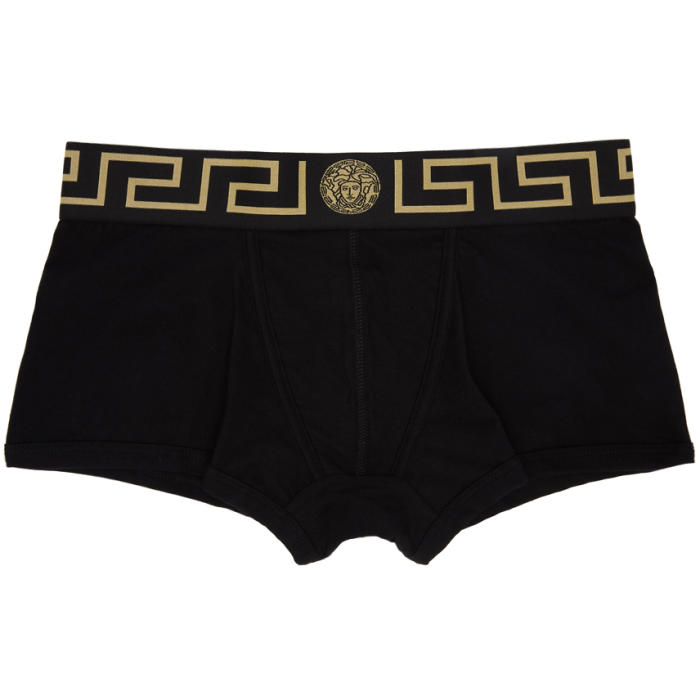 Versace Underwear Two-Pack Black Medusa Boxer Briefs Versace Underwear