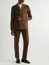 Polo Ralph Lauren - Straight-Leg Pleated Cotton-Blend Twill Suit Trousers - Brown