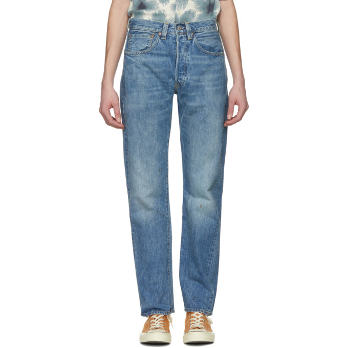 Levis Made and Crafted Blue Banzai Pipeline Draft Taper Jeans Levis Made  and Crafted
