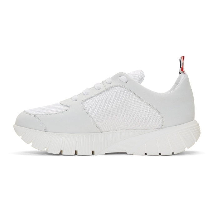 Thom Browne White Raised Sneakers Thom Browne