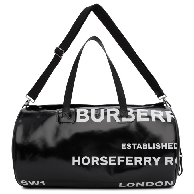 Burberry Black Graphic Kennedy Duffle Bag Burberry