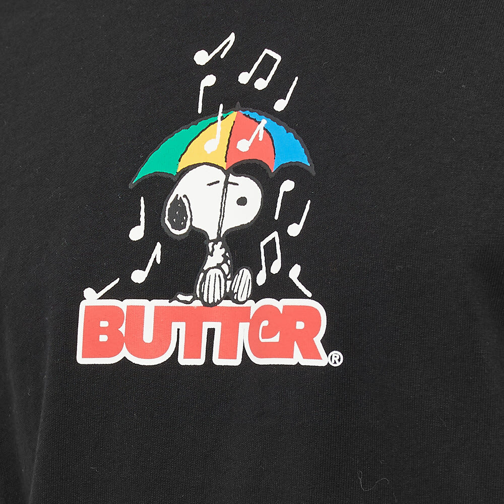 Butter Goods x Peanuts Umbrella TShirt in Black Butter Goods