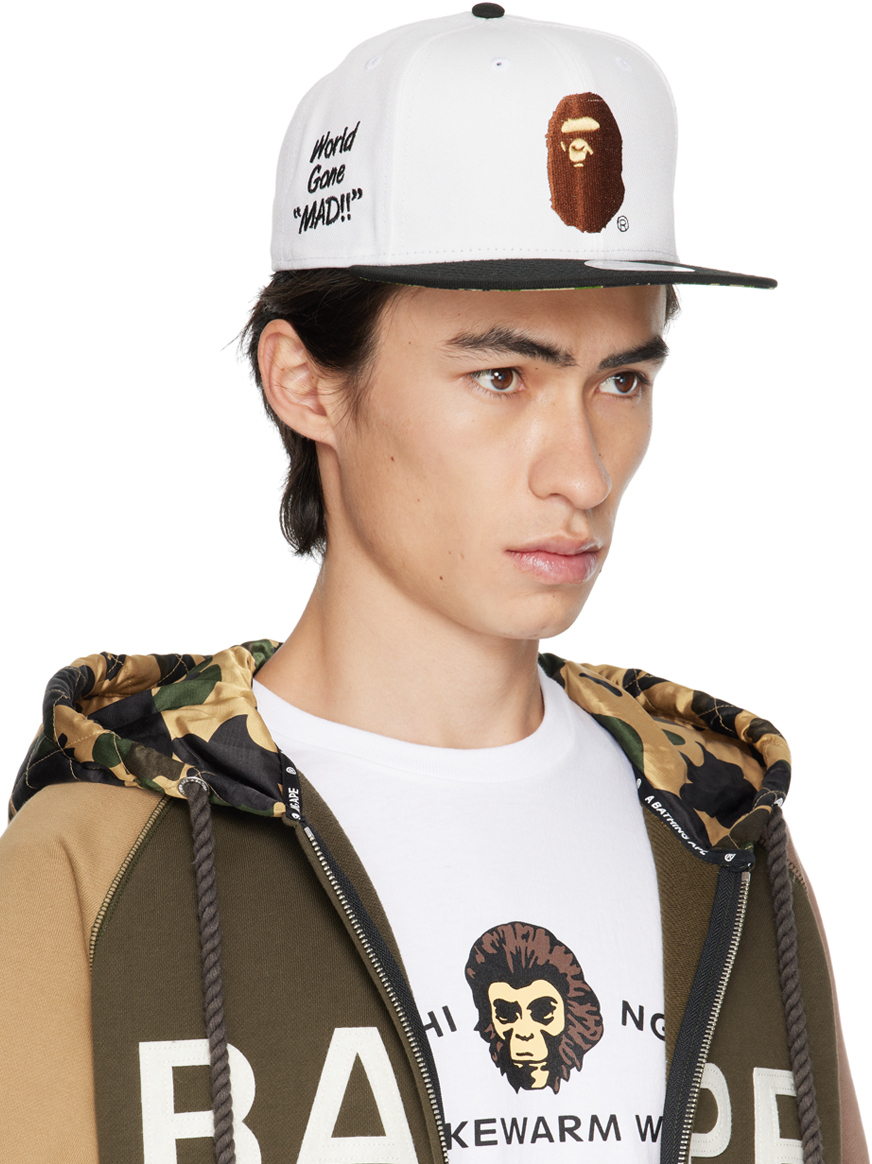 BAPE White & Black New Era Edition 9Fifty Ape Cap A Bathing Ape