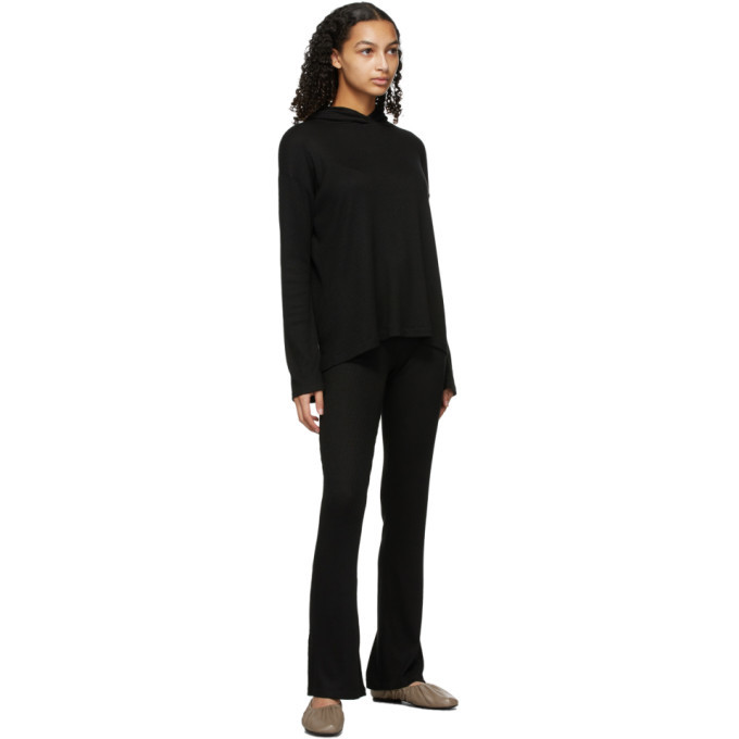 rag and bone Black The Knit Rib Hoodie 