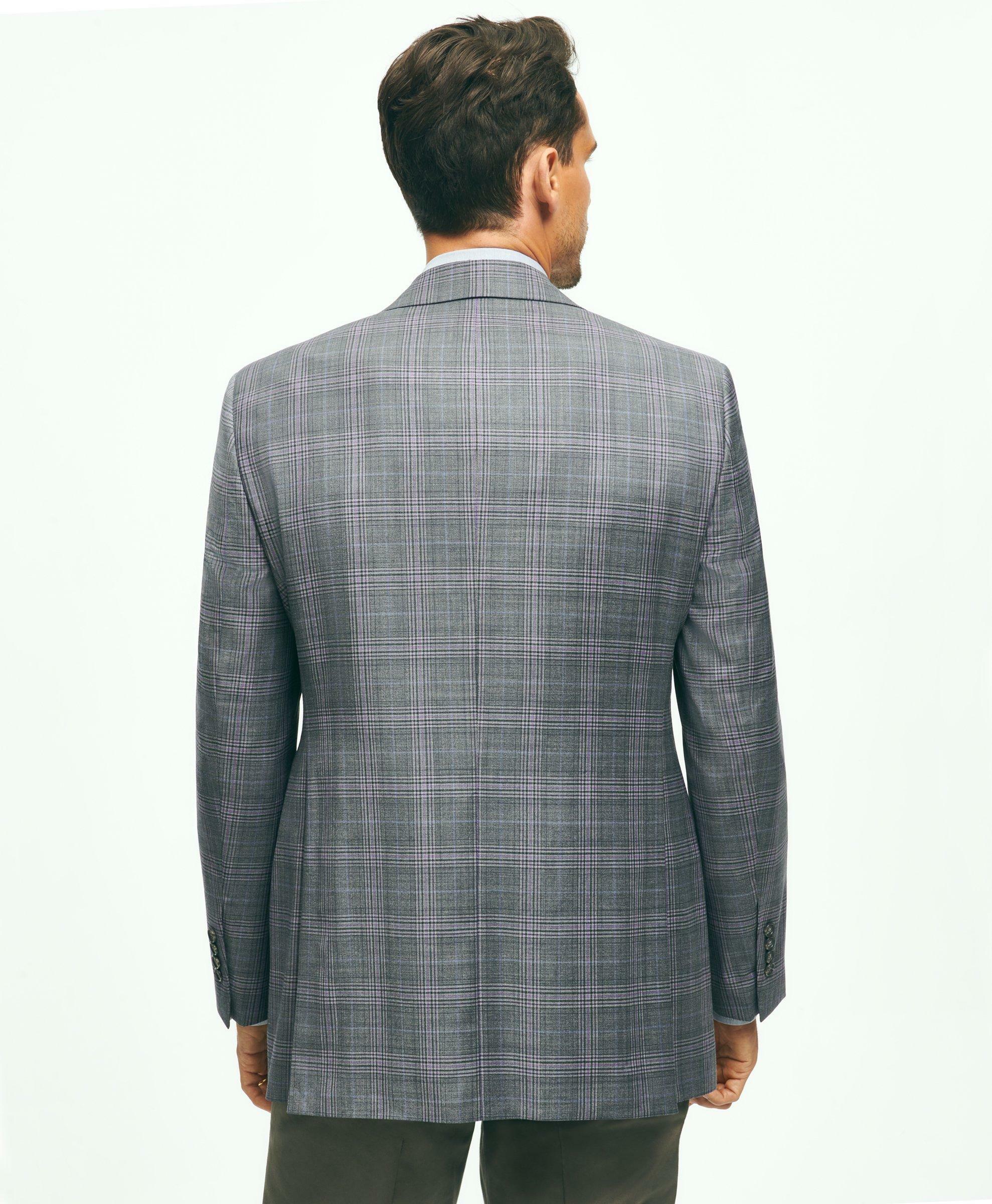 Brooks Brothers Men's Madison Relaxed-Fit Wool Check Sport Coat | Grey
