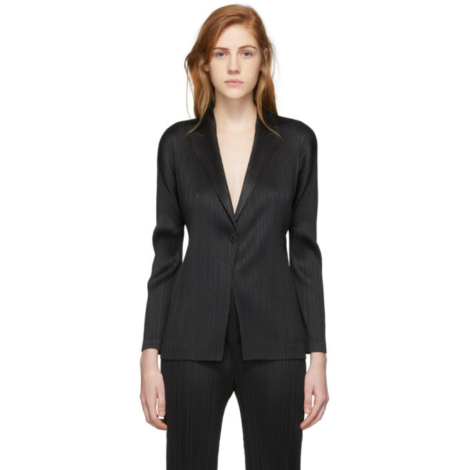 issey miyake pleated blazer