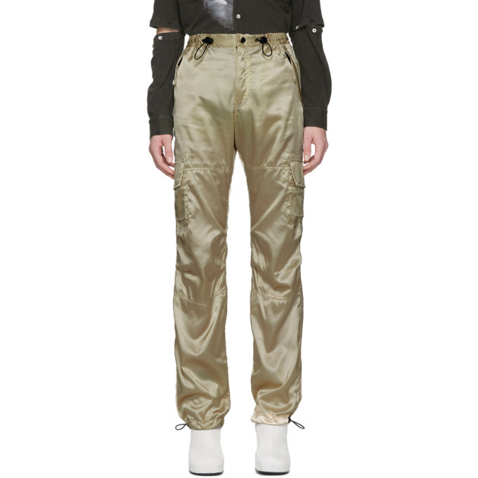 satin cargo pants mens