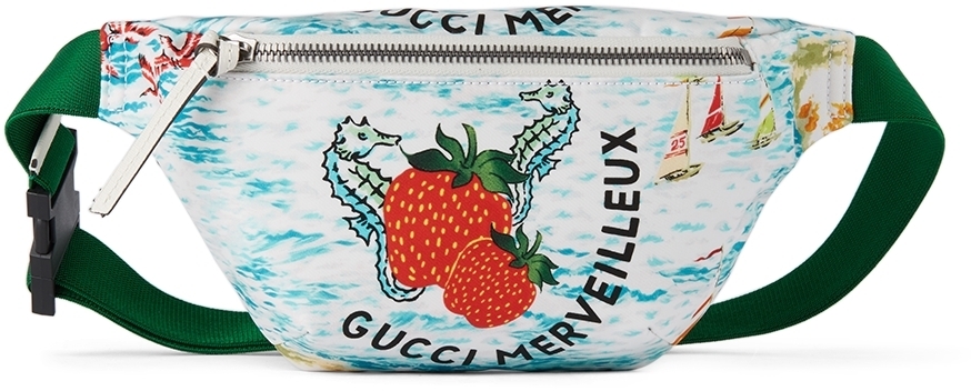 Photo: Gucci Kids Multicolor Strawberry Print Belt Bag