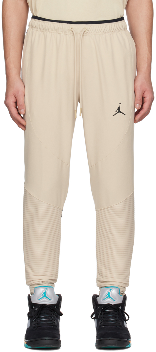 Nike Jordan Beige Paneled Sweatpants Nike Jordan Brand