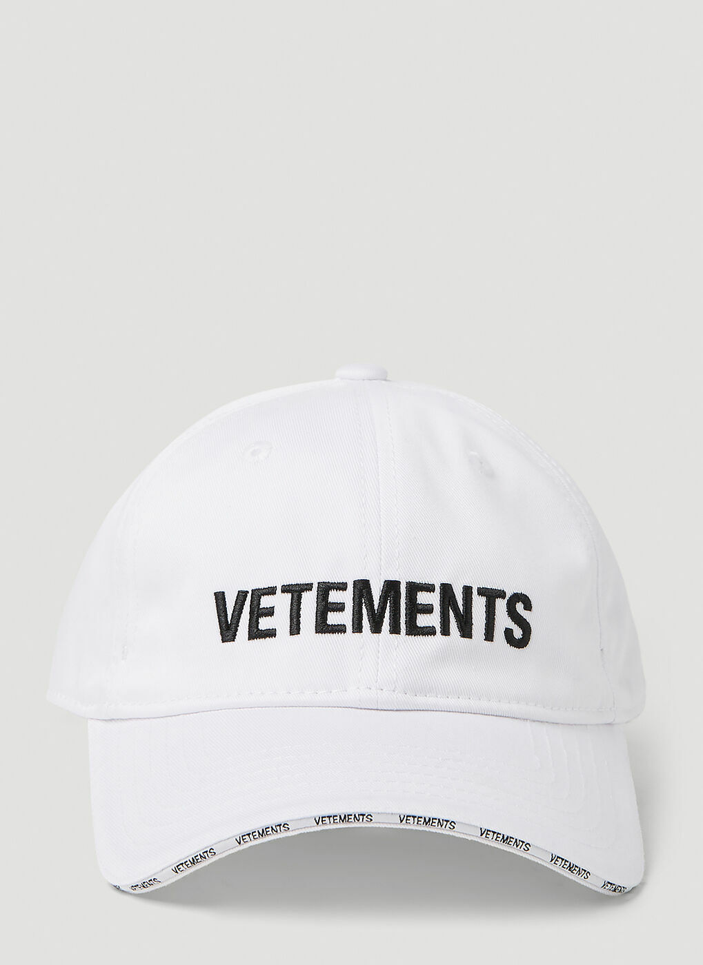 野花 卯月 新品未使用 VETEMENTS INSECURITY ロゴ キャップ 帽子 黒