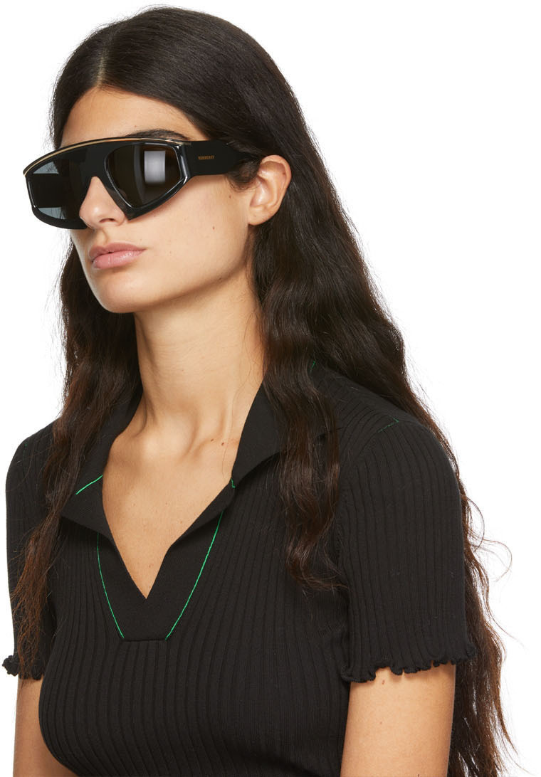 Burberry Black Brooke Mask Sunglasses Burberry