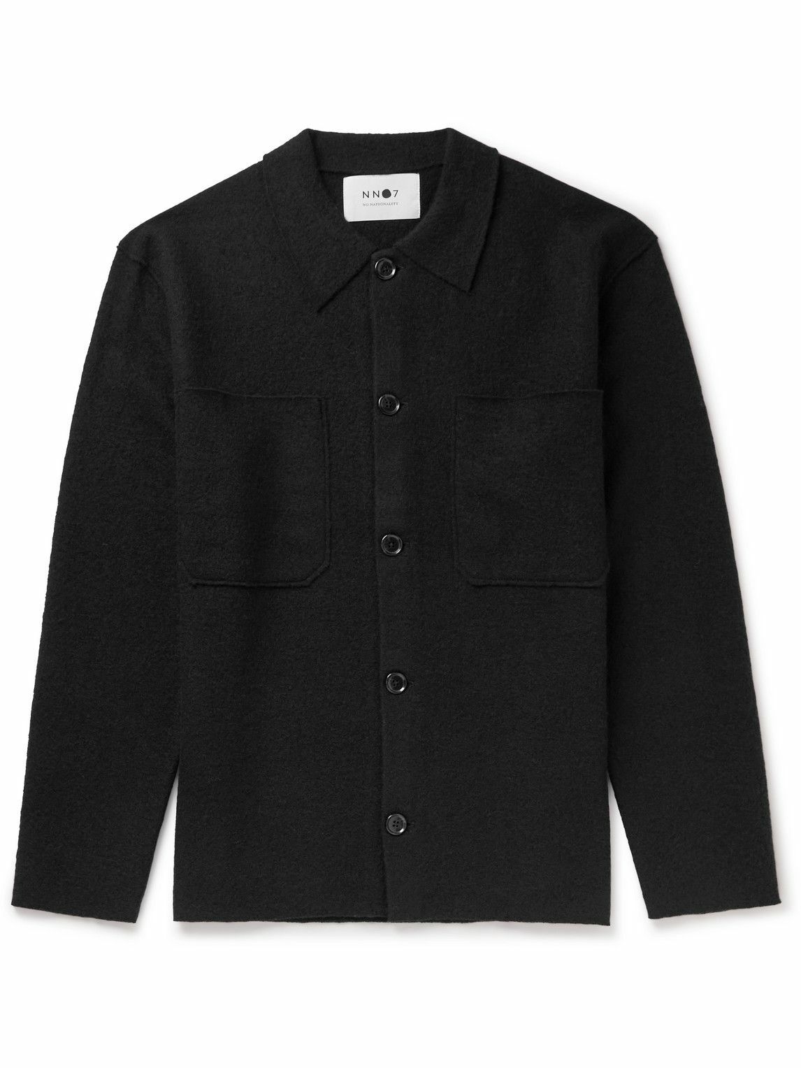 NN07 - Jonas 6398 Merino Wool Overshirt - Black NN07